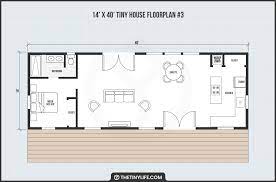 14 X 40 Tiny Home Designs Floorplans