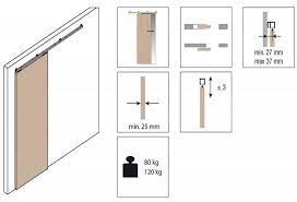 Sliding System For Wooden Doors 120 Kg