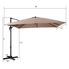 Patio Umbrella Outdoor Tan Np10288cf