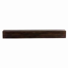 Dogberry Collections Modern Farmhouse Fireplace Shelf Mantel Dark Chocolate 36 In X 6 25 In