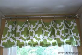 Window Valances From A Shower Curtain
