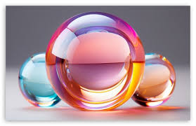 Glass Balls Background Ultra Hd Desktop