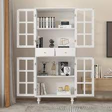 Glass Doors Bookcase Bookshelf