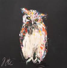 Owl Painting Paintings Saatchi Art