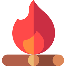 Fire Basic Straight Flat Icon