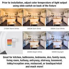 4 In Adjustable Cct Integrated Led Recessed Light Trim With Night Light Feature 625 Lumens 10 4 Watts Dimmable 4 Pack