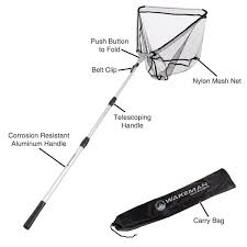Wakeman Outdoors 80 In Fishing Net With Telescoping Handle