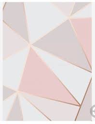 Geometric Blush Pink Rose Gold