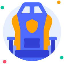 Gaming Chair Generic Rounded Shapes Icon