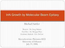 inn growth by molecular beam epitaxy