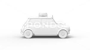 3d Rendering Of A Small Vintage Car