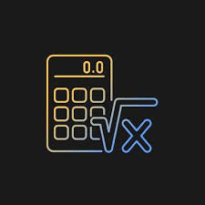 Algebra Gradient Vector Icon For Dark