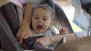 Baby In Car Seat Stock Footage