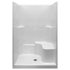 1 Piece Shower Kit With Shower Wall