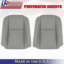 Perforated Leather Seat Covers Gray