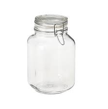 6pc Extra Large 2l Airtight Glass Jars
