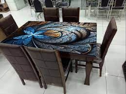 Multicolor Table Top Glass For Home At