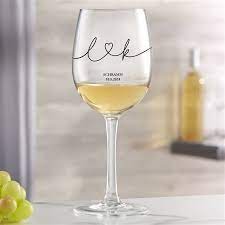 Personalized 12oz White Wine Glass