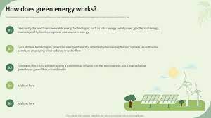 How Does Green Energy Works Sustainable