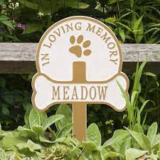 Personalized Dog Memorial Yard Plaque