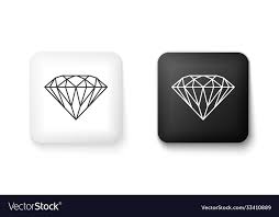White Diamond Icon Isolated Royalty