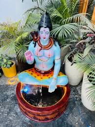 Fiber Blue Dhanwanti Shiva Fountain