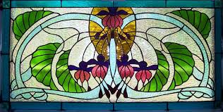 Stained Glass Fuchsia Hanging Panel