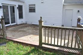 Concrete Patio With Bluestone Inlay