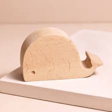Wooden Whale Phone Holder Gadgets