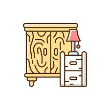Wooden Furniture Rgb Color Icon