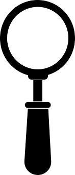Magnifying Glass Icon Black Silhouette