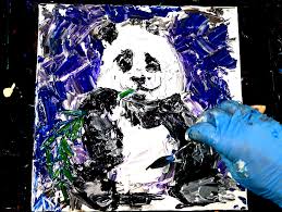 Painting Panda Acrylic Paint