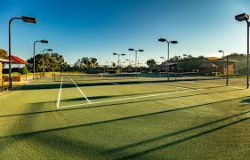 tennis and pickleball courts at harbor