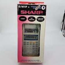 Sharp El 1611p Printing Calculator 12