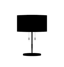 Half Metal Table Lamp Silhouette Work