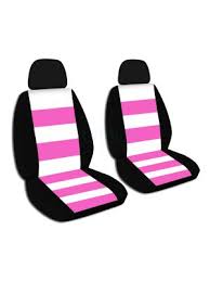 Striped Car Seat Covers W 2 Separate