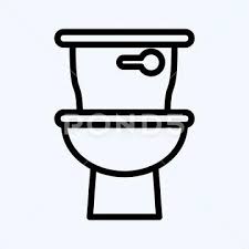 Icon Toilet Suitable For Kids Symbol