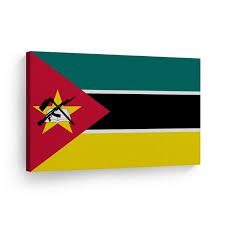 Mozambique Flag Canvas Or Metal Wall