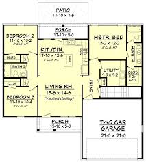 1300 Sq Ft House Plan Southern Ranch