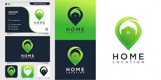 Home Location With Modern Style Logo