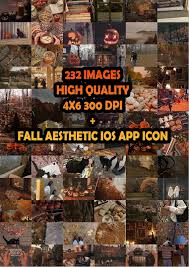 Cozy Autumn Wall Collage Kit Fall Wall