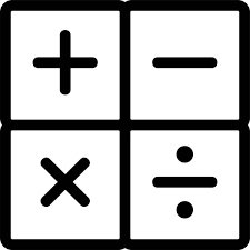 Calculation Calculator Maths Icon Stock
