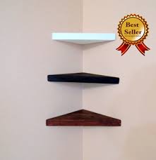 Corner Wood Floating Shelf Baby Monitor