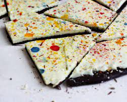 Paint Splatter Chocolate Bark