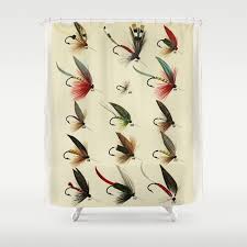 Trout Fly Fishing Shower Curtain By Sft