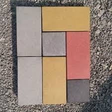 Outdoor Colored Paver Block In