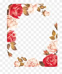 Border Frame Flower Arranging Png