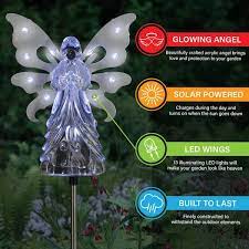 Exhart Solar Angel With 13 Leds 3 27 Ft
