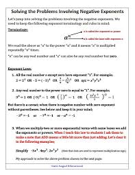 Negative Exponent Problems Step By