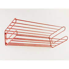 Vintage Ikea Red Wall Rack From The